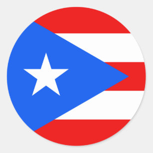 Puerto Rico Runder Aufkleber