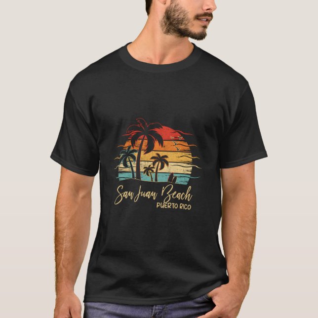 Puerto Rico San Juan Beach T-Shirt (Vorderseite)