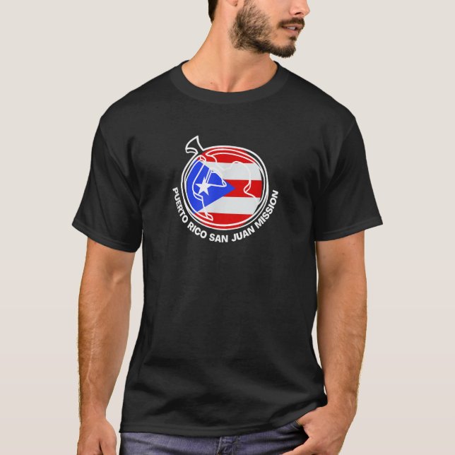 Puerto Rico San Juan LDS Mission Proud Mormon Miss T-Shirt (Vorderseite)