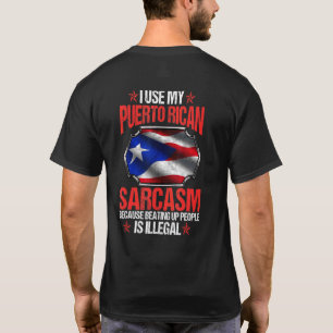 Puerto Rico Sarkasmus Vintage puerto-ricanische Fl T-Shirt