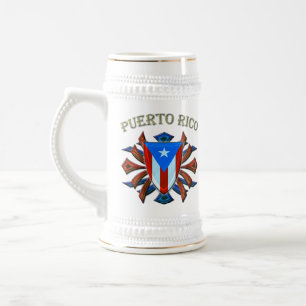 Puerto Rico - Schild Bierglas