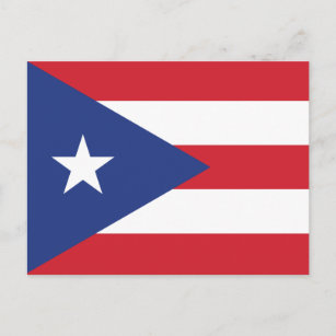 Puerto Rico Schlicht Flag Postkarte