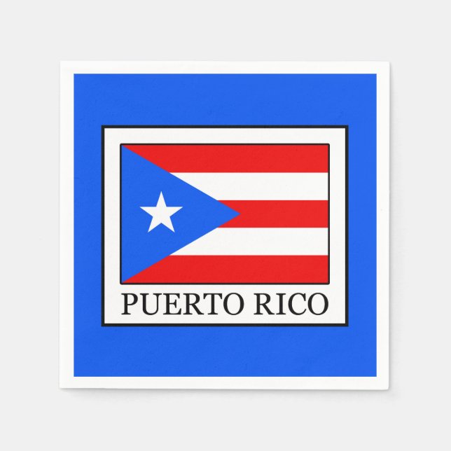 Puerto Rico Serviette (Vorderseite)