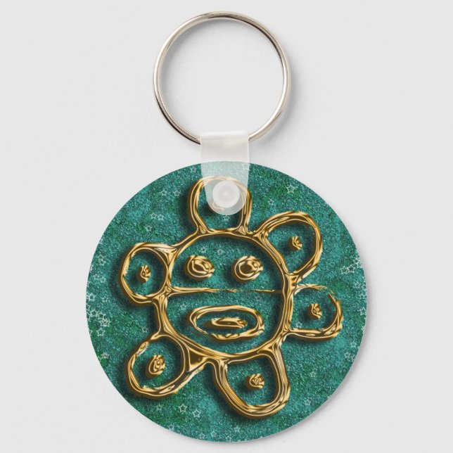 Puerto Rico - Sonne Schlüsselanhänger (Vorderseite)