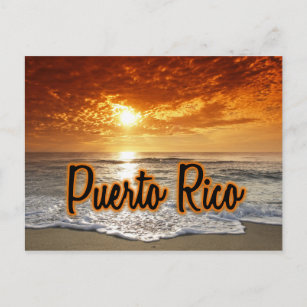 Puerto Rico Sonnenuntergang Postkarte