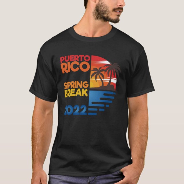 Puerto Rico Spring Break 2022 Matchig Group T-Shirt (Vorderseite)