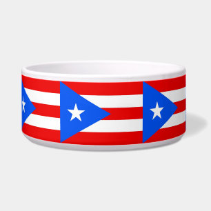 Puerto Rico Staatsflagge Pet Bowl Napf