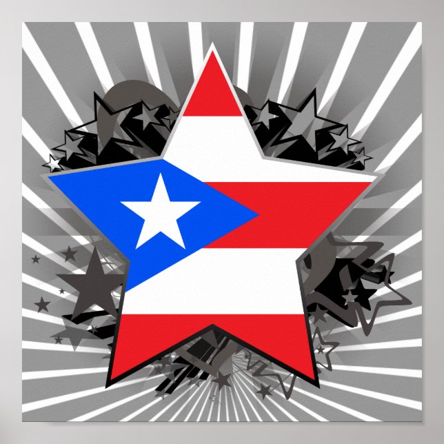 Puerto Rico Star Poster (Vorne)