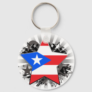 Puerto Rico Star Schlüsselanhänger