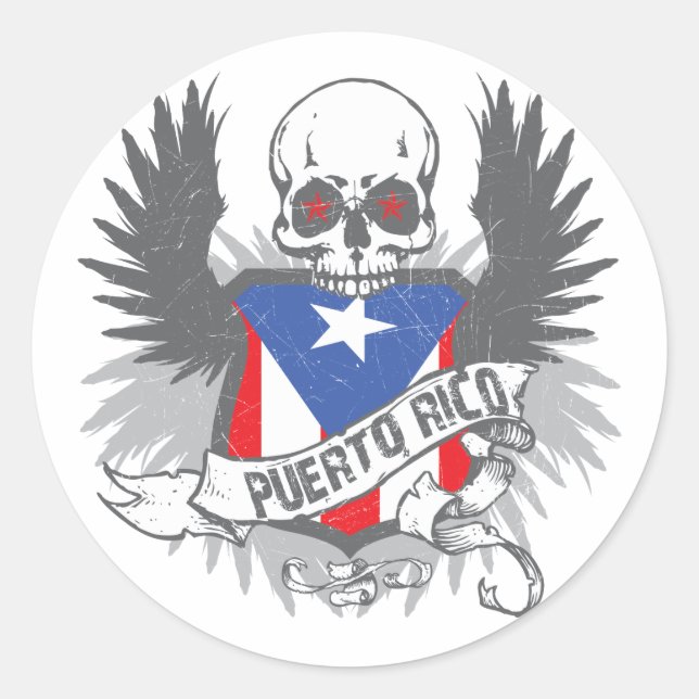 Puerto Rico Star Sticker (Vorderseite)
