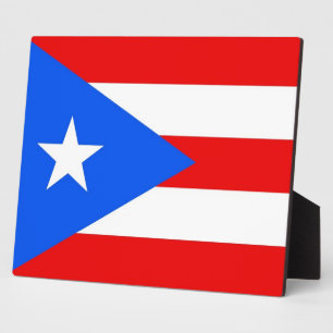 Puerto Rico State Flag Plaque Fotoplatte