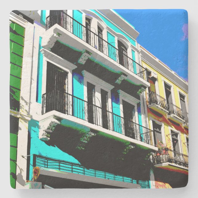 Puerto Rico Steinuntersetzer (Vorderseite)