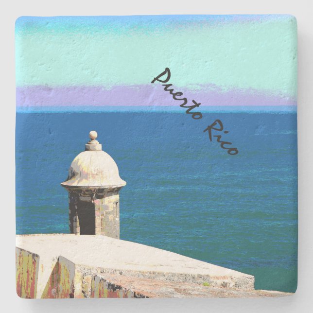 Puerto Rico Steinuntersetzer (Vorderseite)