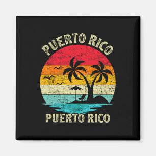 Puerto Rico Strand Puerto Rico Vintager Familienur Magnet
