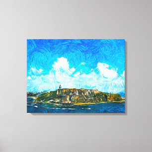 Puerto Rico Stretched Canvas Print Leinwanddruck