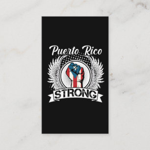 Puerto Rico Strong Flag Proud Boricua Bürger Visitenkarte