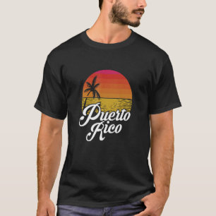 Puerto Rico Sunset Island Tropical Beach Summer Va T-Shirt