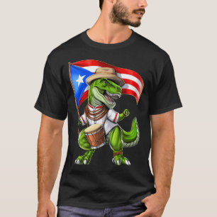 Puerto Rico T-Rex Dinosaurier T-Shirt