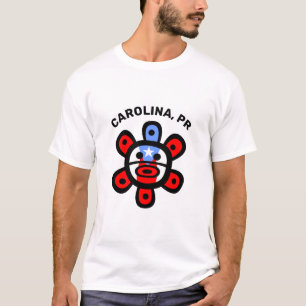 Puerto Rico Taino Sun Flag Custom Town T - Shirt