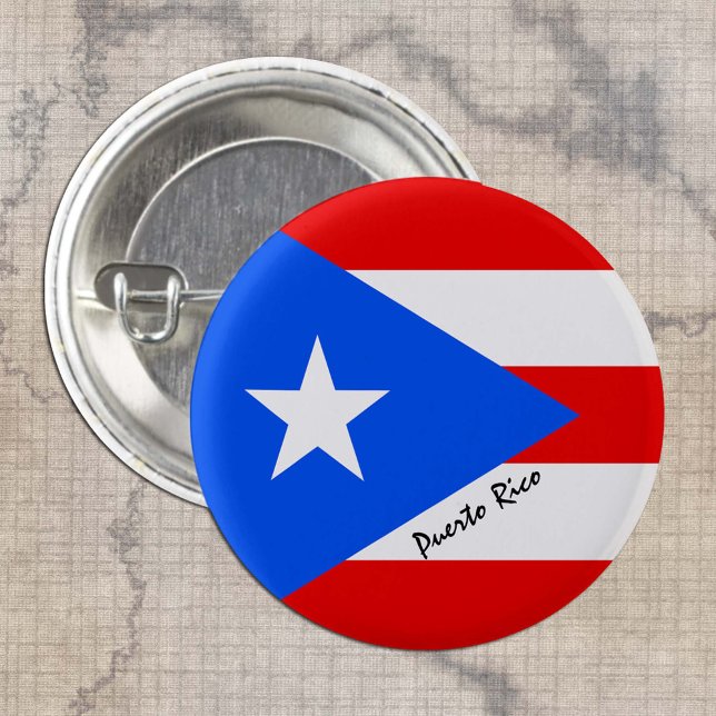 Puerto Rico-Taste, patriotische puerto-ricanische  Button (Von Creator hochgeladen)