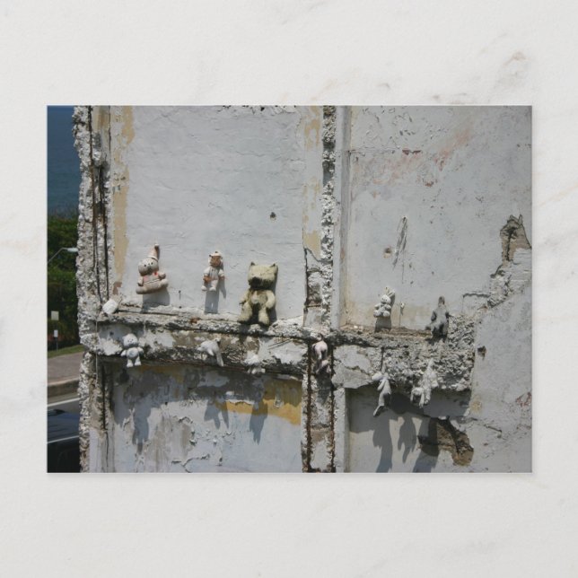 Puerto Rico teddy trägt Postcard Postkarte (Vorderseite)