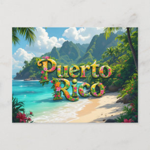 Puerto Rico träumend Postkarte