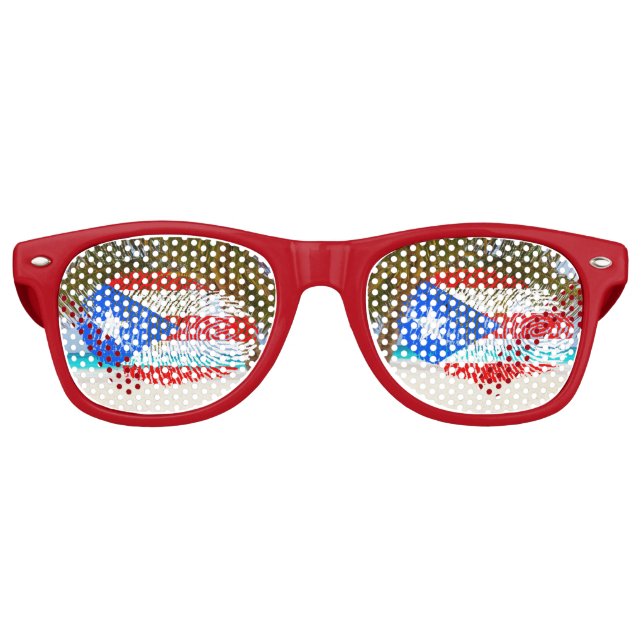 Puerto Rico Tropical Fingerprint Partybrille