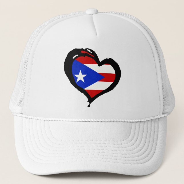 Puerto Rico Truckerkappe (Vorderseite)