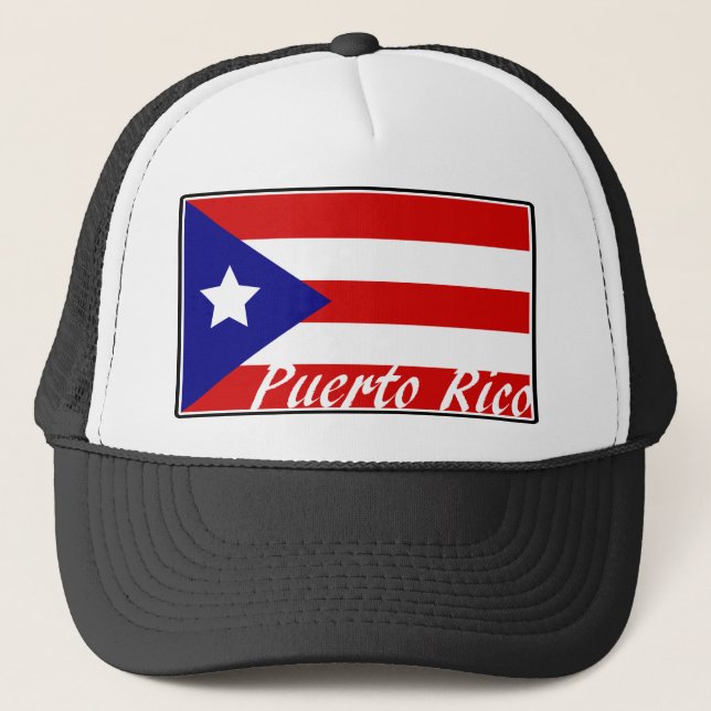 Puerto Rico Truckerkappe (Vorderseite)