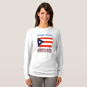 Puerto Rico und Puerto-ricanische Flagge Persönlic T-Shirt