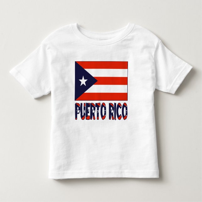 Puerto Rico und Puerto-Rico-Flagge Kleinkind T-shirt (Vorderseite)