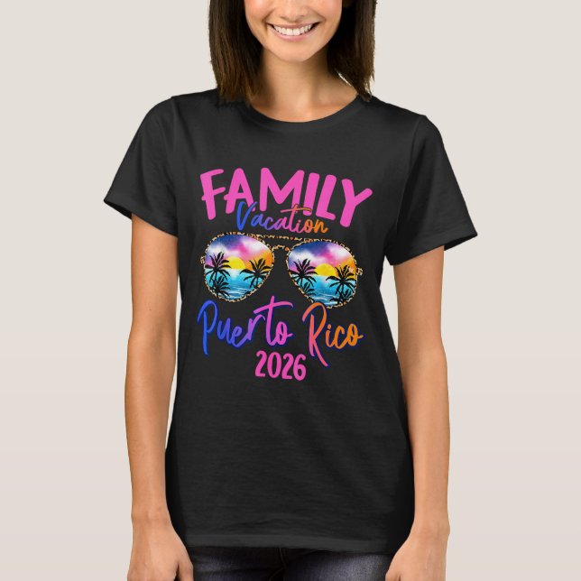 Puerto Rico Vacation 2026 Souvenir Matching Family T-Shirt (Vorderseite)