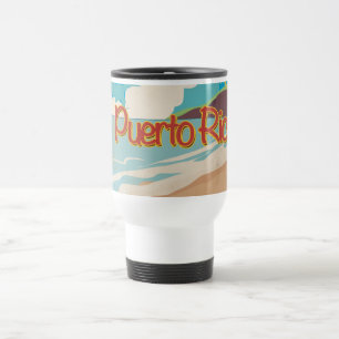Puerto Rico Vintage-Reiseposter Reisebecher
