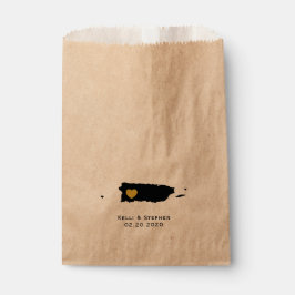 Puerto Rico Wedding Gefallen Treat Sacks, Geschenk Geschenktütchen
