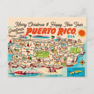 Puerto Rico Weihnachtsgruß Postkarte