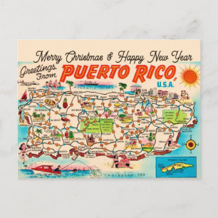 Puerto Rico Weihnachtsgrüße Postkarte