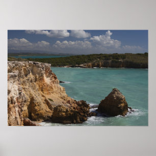Puerto Rico, Westküste, Cabo Rojo, Küste 3 Poster