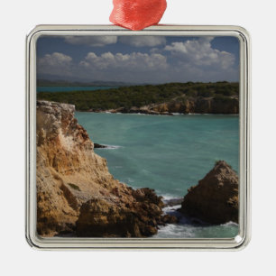 Puerto Rico, Westküste, Cabo Rojo, Küstenlinie 3 Silbernes Ornament