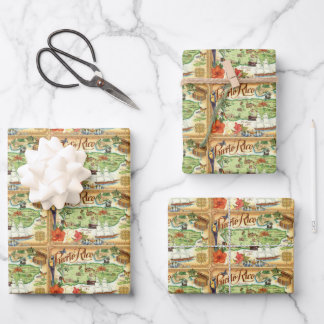 Puerto Rico Wrapping Paper Geschenkpapier Set