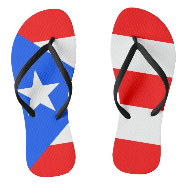 Puerto-Ricofahne Flip Flops (Fußbett)