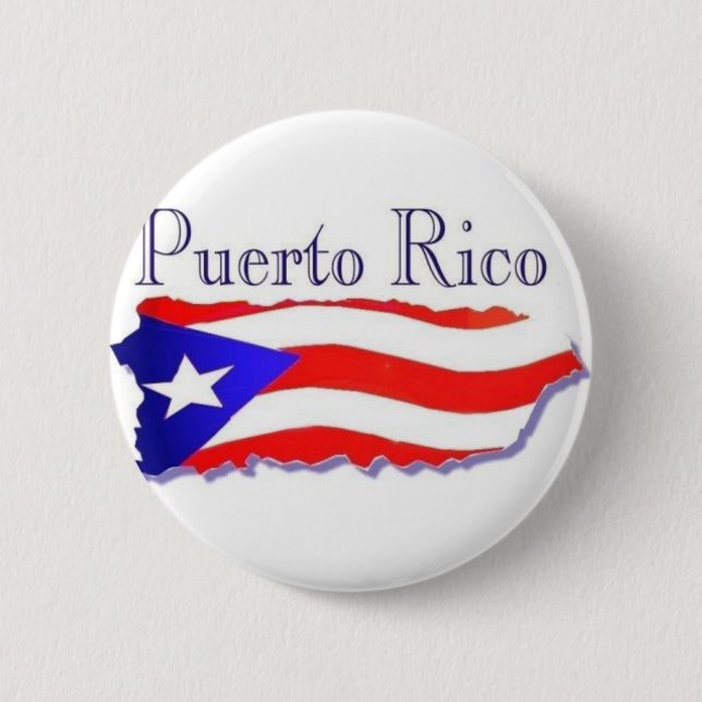 Puerto- Ricoflagge Boricua Button (Vorderseite)