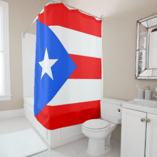 Puerto- Ricoflagge Duschvorhang