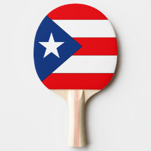Puerto- Ricoflagge Tischtennis Schläger
