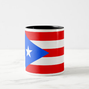 Puerto- Ricoflagge Zweifarbige Tasse