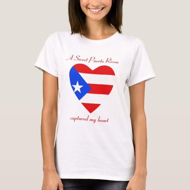Puerto- Ricoflaggen-Schatz-T - Shirt (Vorderseite)