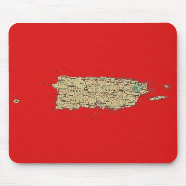 Puerto- Ricokarte Mousepad (Vorne)
