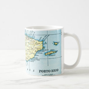 Puerto- Ricokarten-Tasse Kaffeetasse