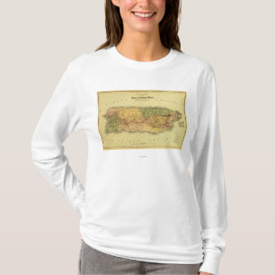 Puerto RicoPanoramic MapPuerto Rico T-Shirt