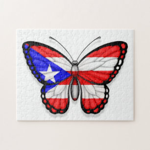 Puerto- Ricoschmetterlings-Flagge Puzzle