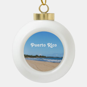 Puerto- Ricostrand Keramik Kugel-Ornament